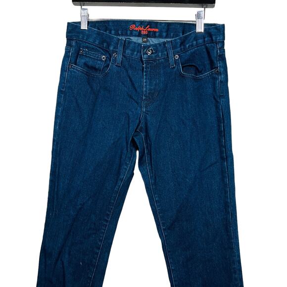 Ralph Lauren 380 Black Label Jeans Dark Wash Boot Cut EUC Denim USA - 29 - Picture 2 of 6